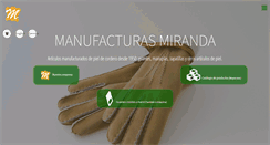 Desktop Screenshot of manufacturasmiranda.com