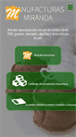Mobile Screenshot of manufacturasmiranda.com